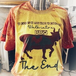 Mud Cricket Designs original The End bleached graphic tee